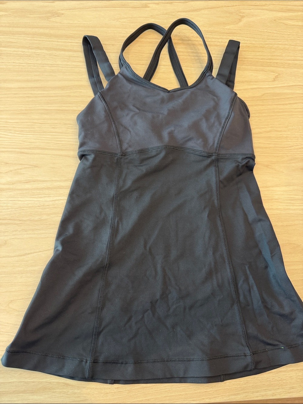 lululemon athletica Black Strappy Built-In Bra Tank